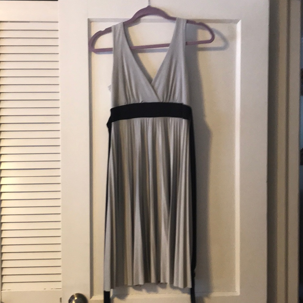 Beautiful silver dress!